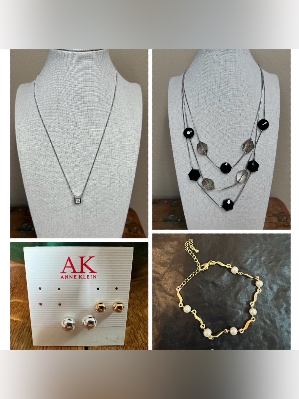 Jewelry Bundle Lot – 2 Necklaces, 1 Bracelet & 2 Earring Sets